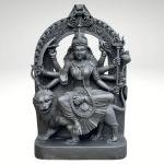 Durga Devi Black Stone Statue | Majestic 43" Temple Murti | Handcrafted Sacred Masterpiece | Divine Shakti Art | Jaipurio